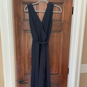 Loft vneck jumpsuit EUC